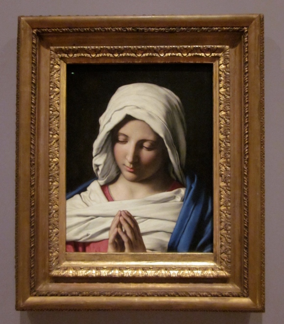 Sassoferrato: 'Madonna in prayer' (Italian, painted about 1640-50)